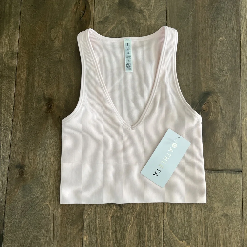 Athleta Aurora Crop Rib Tank - Picture 1 of 5